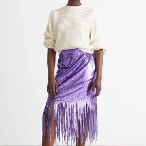 & Other Stories 〰️ Purple Sequin Skirt NWOT